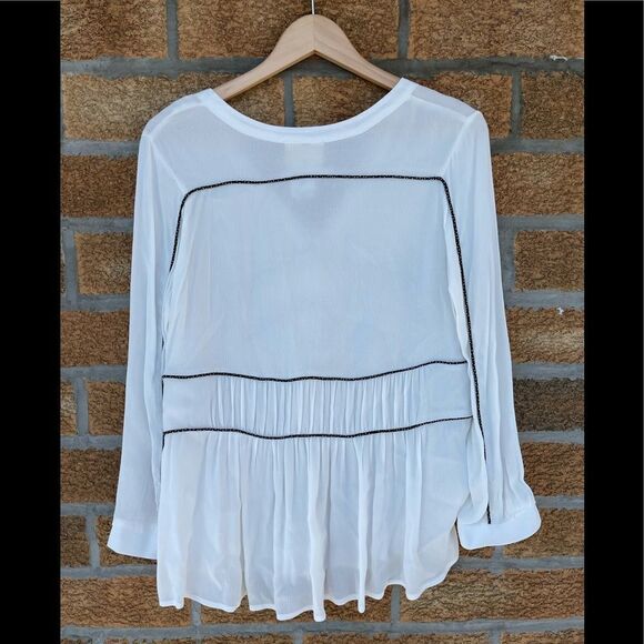 Muche et Muchette 1339b brandy pipped blouse medium - Picture 10 of 10